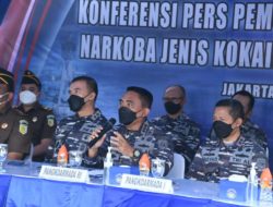 TNI AL Musnahkan Barang Bukti 179 kg Narkoba Jenis Kokain Senilai 1,25 Triliun