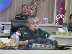 Kasdam XII/Tpr Terima Paparan Renlakgiat TMMD ke-114