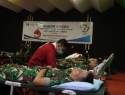 Partisipasi di Hari Bakti Radio, Prajurit Kodam XII/Tpr Ikuti Donor Darah di RRI