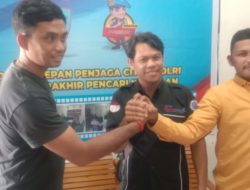 Kanit Reskrim Polsek Kendawangan dan Wartawan Saling Memaafkan