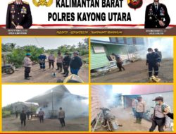 Polsek Pulau Maya Karimata Bersama Puskesmas Tanjung Satai Lakukan Kegiatan Penyemprotan Fogging Cegah DBD