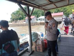 KEGIATAN PENGAMANAN DI PELABUHAN SPEEDBOAD DESA TJ SATAY PULAU MAYA.