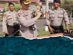 CEGAH PENYALAHGUNAAN KAPOLRES KETAPANG CEK FISIK DAN ADMINISTRASI PEMEGANG SENPI DINAS POLRI