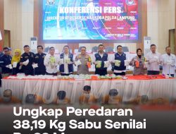 Polda Lampung Amankan Sabu 38.19 Kilogram