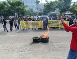 PT.Telkom Regional 7 Makasar Di Gruduk Tiga Aliansi Mahasiswa Dan Ahli Waris Pemilik Lahan