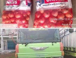 Bawang Bombay Yang Ditemukan bukan melalui pintu resmi di PLBN Entikong.