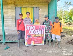 Anggota Polsek Matan Hilir Utara Rutin Sampaikan Edukasi dan Patroli Cegah Karhutla