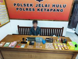 Polsek Jelai Hulu Tangkap Pelaku Narkoba, Sabu Seberat 37.32 Turut Diamankan