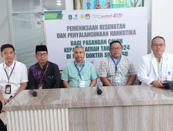 Calon Bupati Dan Wakil Bupati Ketapang Junaidi- Suprapto jalani Pemeriksaan Kesehatan dan Rohani.