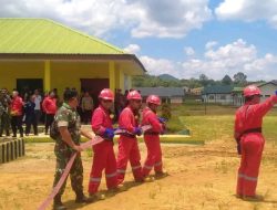 Koramil Jajaran Kodim 1203/Ktp Hadiri Sosialisasi Dan Simulasi Karhutla PT. Lestari Abadi Perkasa Dan PT. Mentari Pratama.