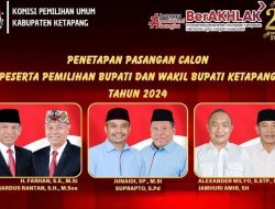 KPU Ketapang Tetapkan Tiga Pasangan Calon Bupati dan Wakil Bupati Ketapang