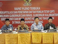 KPU Ketapang Tetapkan DPT Pemilu Kepala Daerah 2024.