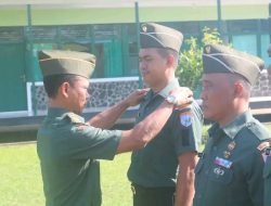 Kodim 1203/Ketapang Gelar Upacara Korps Raport Kenaikan Pangkat Bintara dan Tamtama 1 Oktober 2024.