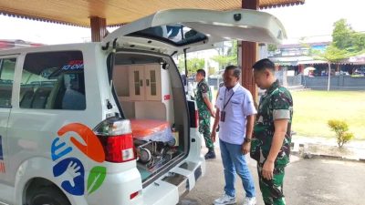 Kodim 1203/Ktp Terima Bantuan Mobil Ambulance Dari BRI Ketapang