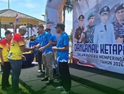 Hadiri Penutupan Danlanal Ketapang Cup II, Dandim Ketapang Sampaikan Ucapkan Selamat Kepada Para Juara Lomba Dayung Dragon Boat.