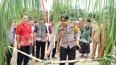 Letakan Batu Pertama Pembangunan Kantor Polsubsektor Sungai Melayu Rayak, Kapolres Ketapang Harap Sinergitas Polri Dan Masyarakat Semakin Erat